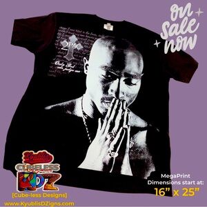 ‘Only God Can Judge Me’ Mega Print -Tupac Shirt